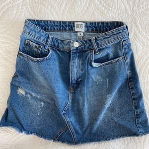 BDG Re-made denim mini skirt!!